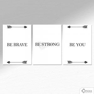 Kit De Placas Decorativas Brave A4