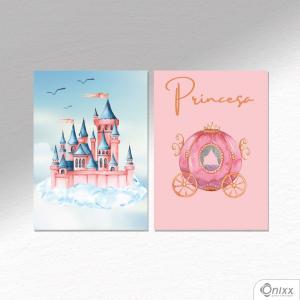 Kit De Placas Decorativas Castelo Celeste A4