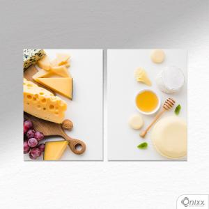 Kit De Placas Decorativas Cheese A4 MDF 3mm 30X20CM 4x0 Adesivo Fosco Corte Reto Fita Dupla Face 3M