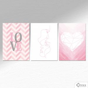 Kit De Placas Decorativas Love A4