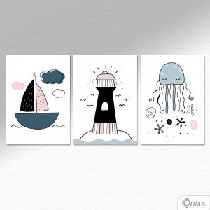 Kit De Placas Decorativas Sea Composition A4