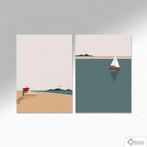 Kit De Placas Decorativas Summer Beach A4