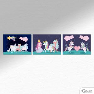 Kit De Placas Decorativas Unicorn Nigth A4