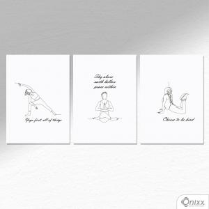 Kit De Placas Decorativas Yoga A4