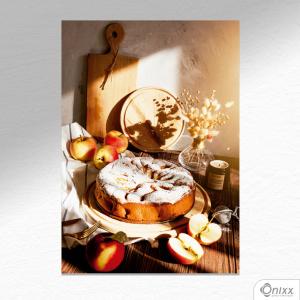 Placa Decorativa Apple Pie A4 MDF 3mm 30X20CM 4x0 Adesivo Fosco Corte Reto Fita Dupla Face 3M