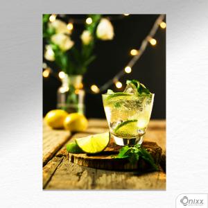 Placa Decorativa Caipirinha  A4 MDF 3mm 30X20CM 4x0 Adesivo Fosco Corte Reto Fita Dupla Face 3M