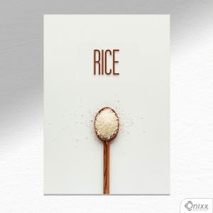 Placa Decorativa Rice A4 MDF 3mm 30X20CM 4x0 Adesivo Fosco Corte Reto Fita Dupla Face 3M