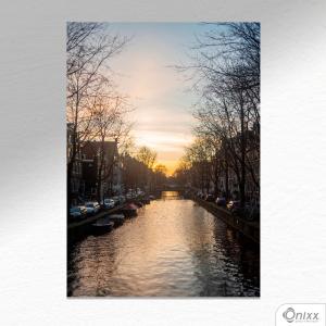 Placa Decorativa River In South Eastern Amsterdam A4 MDF 3mm 30X20CM 4x0 Adesivo Fosco Corte Reto Fita Dupla Face 3M