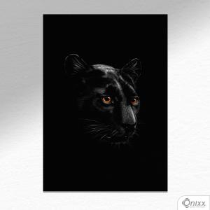 Placa Decorativa Série Animais Black ( Pantera ) A4 MDF 3mm 30X20CM 4x0 Adesivo Fosco Corte Reto Fita Dupla Face 3M