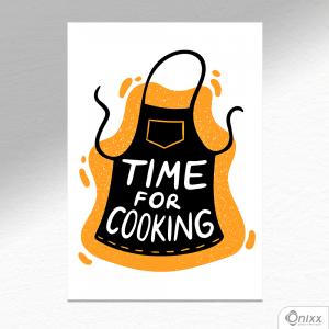 Placa Decorativa Série Cooking Colors ( Cooking ) A4 MDF 3mm 30X20CM 4x0 Adesivo Fosco Corte Reto Fita Dupla Face 3M