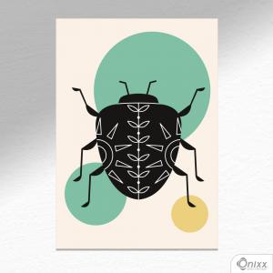 Placa Decorativa Série Natureza Artística ( Scarab ) A4 MDF 3mm 30X20CM 4x0 Adesivo Fosco Corte Reto Fita Dupla Face 3M