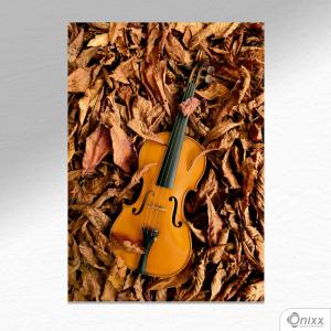 Placa Decorativa Violino Nas Folhas A4 MDF 3mm 30X20CM 4x0 Adesivo Fosco Corte Reto Fita Dupla Face 3M