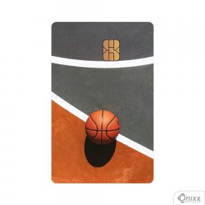 Skin Card Basketball Adesivo Vinílico 0,10 8,5x5,4cm 4x0 / Impressão Digital  Corte Contorno 
