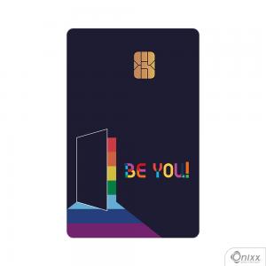 Skin Card Be You! Adesivo Vinílico 0,10 8,5x5,4cm 4x0 / Impressão Digital  Corte Contorno 
