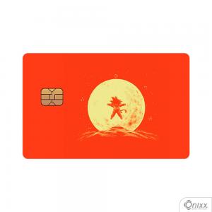Skin Card Dragon Ball Adesivo Vinílico 0,10 8,5x5,4cm 4x0 / Impressão Digital  Corte Contorno 