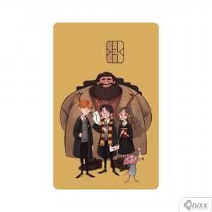 Skin Card Harry Potter Friends Adesivo Vinílico 0,10 8,5x5,4cm 4x0 / Impressão Digital  Corte Contorno 