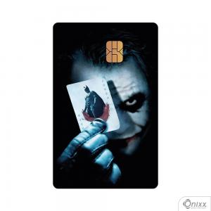 Skin Card Joker - Heath Ledger Adesivo Vinílico 0,10 8,5x5,4cm 4x0 / Impressão Digital  Corte Contorno 
