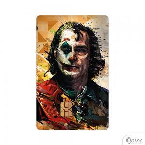Skin Card Joker - Joaquin Phoenix Adesivo Vinílico 0,10 8,5x5,4cm 4x0 / Impressão Digital  Corte Contorno 