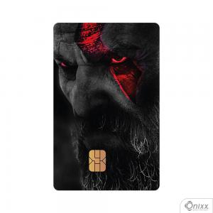 Skin Card Kratos PB Adesivo Vinílico 0,10 8,5x5,4cm 4x0 / Impressão Digital  Corte Contorno 