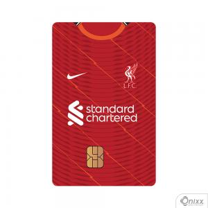Skin Card Liverpool Adesivo Vinílico 0,10 8,5x5,4cm 4x0 / Impressão Digital  Corte Contorno 