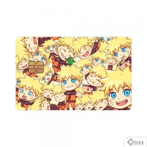 Skin Card Naruto Chibi Adesivo Vinílico 0,10 8,5x5,4cm 4x0 / Impressão Digital  Corte Contorno 