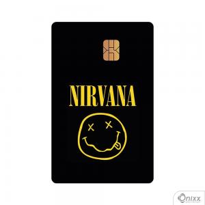 Skin Card Nirvana Adesivo Vinílico 0,10 8,5x5,4cm 4x0 / Impressão Digital  Corte Contorno 
