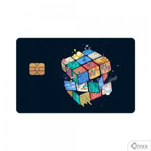 Skin Card Rubiks Cube Adesivo Vinílico 0,10 8,5x5,4cm 4x0 / Impressão Digital  Corte Contorno 