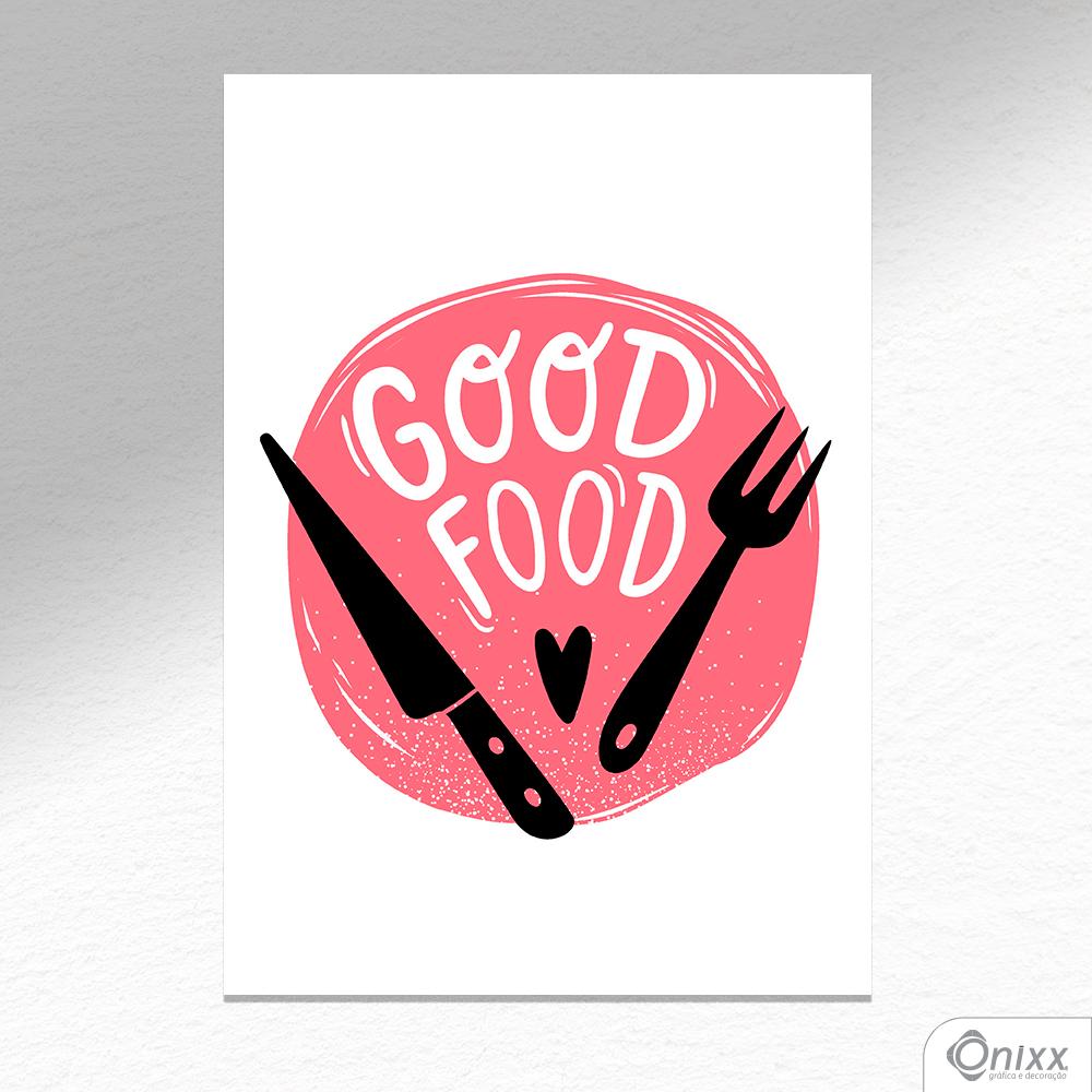 Placa Decorativa Série Cooking Colors ( Good Food ) A4
