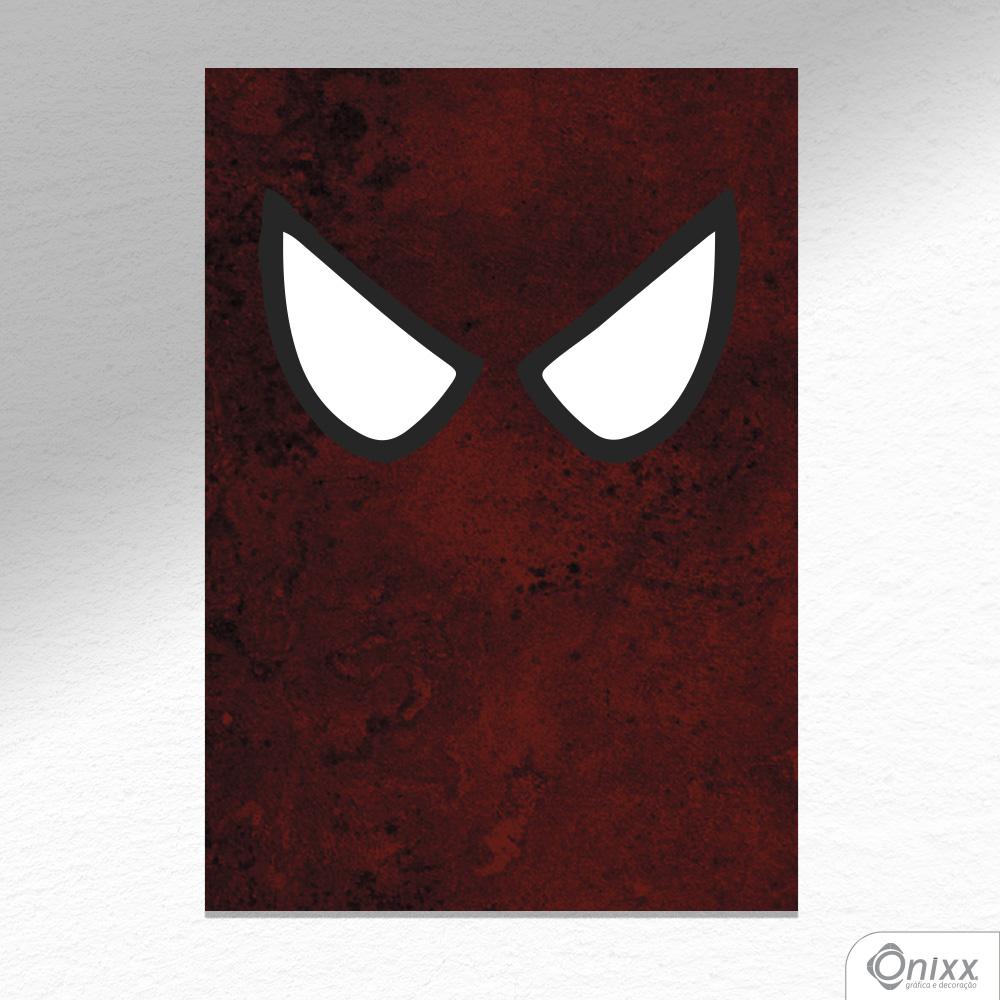 Placa Decorativa Série Heróis Minimalista (Homem Aranha) A4