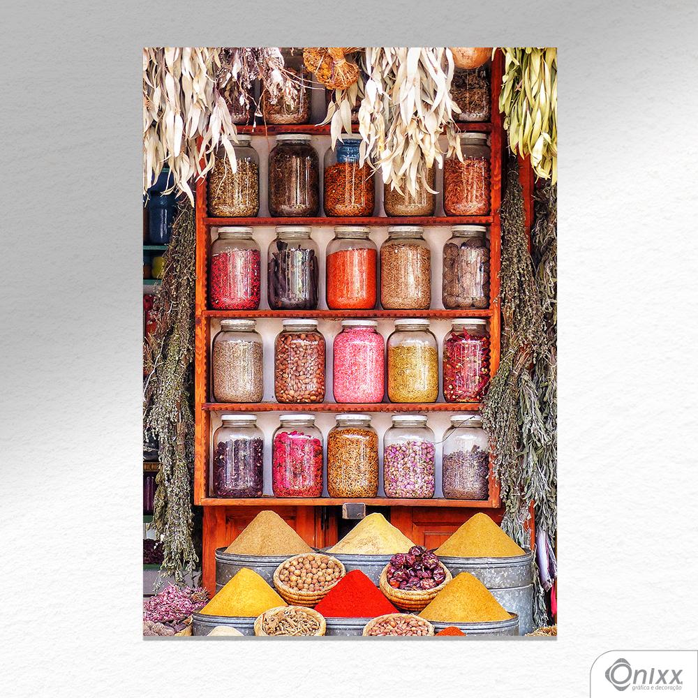 Placa Decorativa Série Spices Various Colorful A4